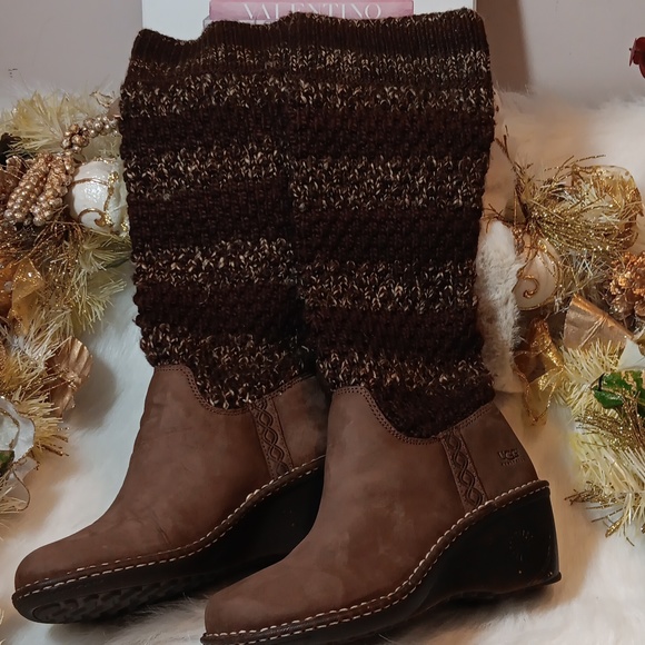 UGG CRESTHAVEN WOMEN KNITTED AUSTRALIA BOOT SZ (7) - Picture 8 of 13